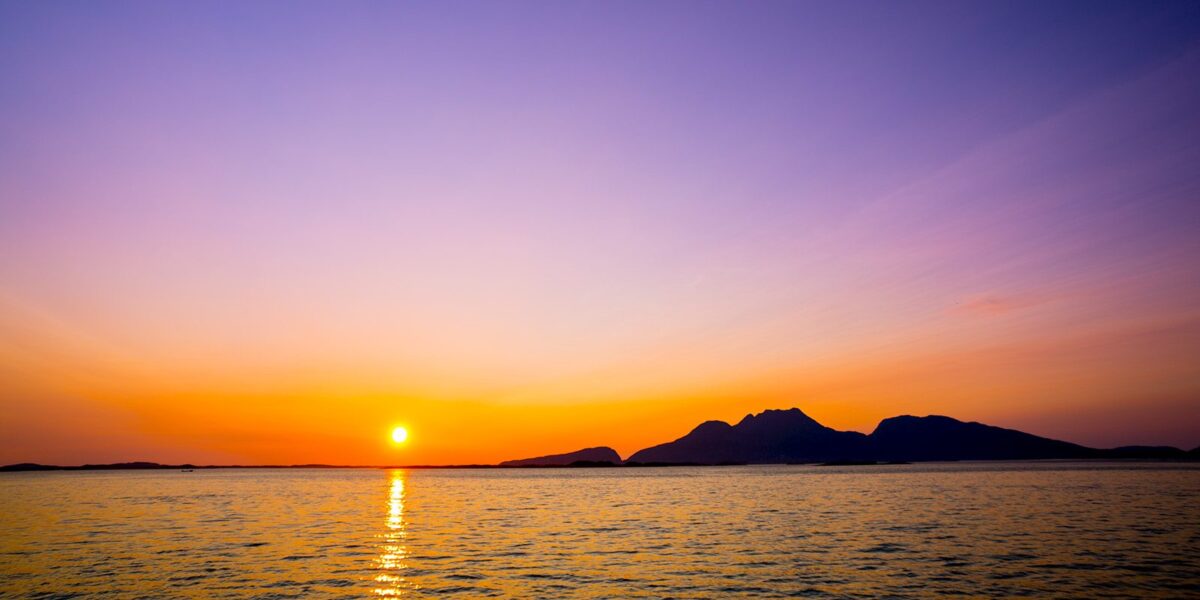 Fantastisk solnedgang, fotokunst veggbilde / plakat av Bård Basberg