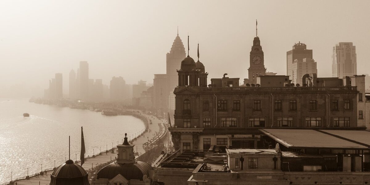 Shanghai skyline, fotokunst veggbilde / plakat av Erling Maartmann-Moe