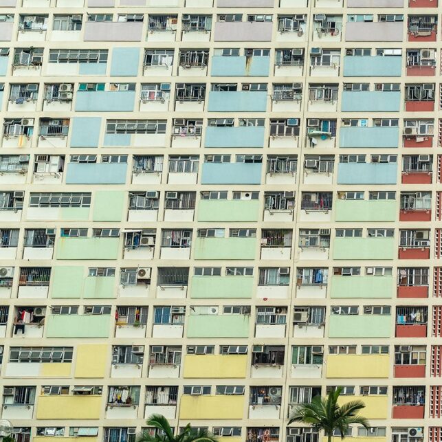 Hong Kong - Choi Hung Estates, bygd 1962, fotokunst veggbilde / plakat av Erling Maartmann-Moe