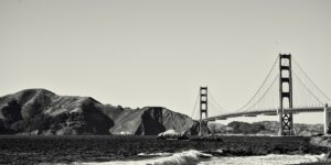 Golden Gate dark, fotokunst veggbilde / plakat av Peder Aaserud Eikeland