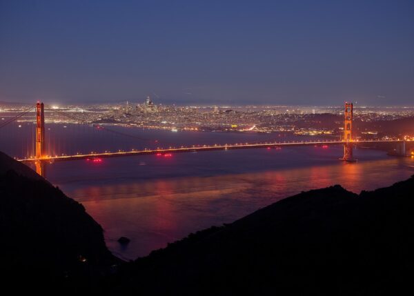 Golden Gate Bridge San Francisco, fotokunst veggbilde / plakat av Erling Maartmann-Moe
