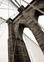 Brooklyn Bridge og Manhattan Bridge kveld, fotokunst veggbilde / plakat av Peder Aaserud Eikeland