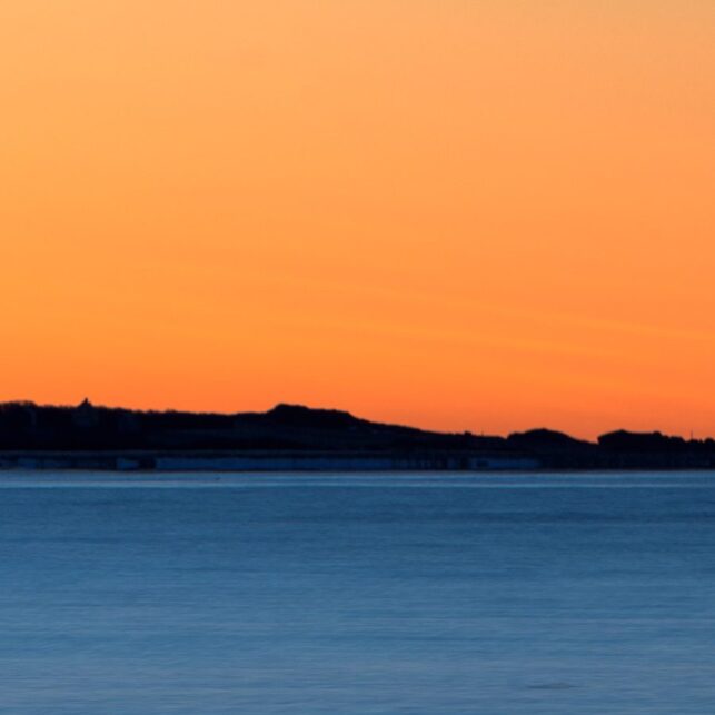 Solnedgang på Hovsund, fotokunst veggbilde / plakat av Kåre Johansen