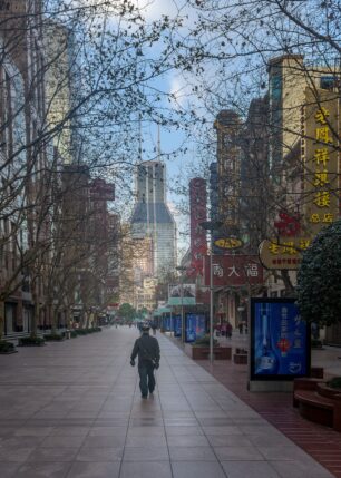 Stille morgen i Shanghai, fotokunst veggbilde / plakat av Kåre Johansen