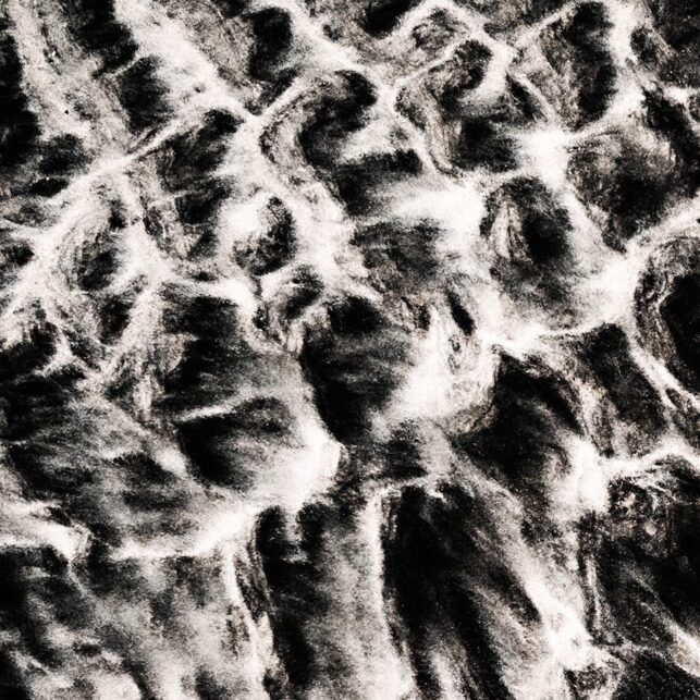Teksturer av sand, fotokunst veggbilde / plakat av Kristoffer Vangen