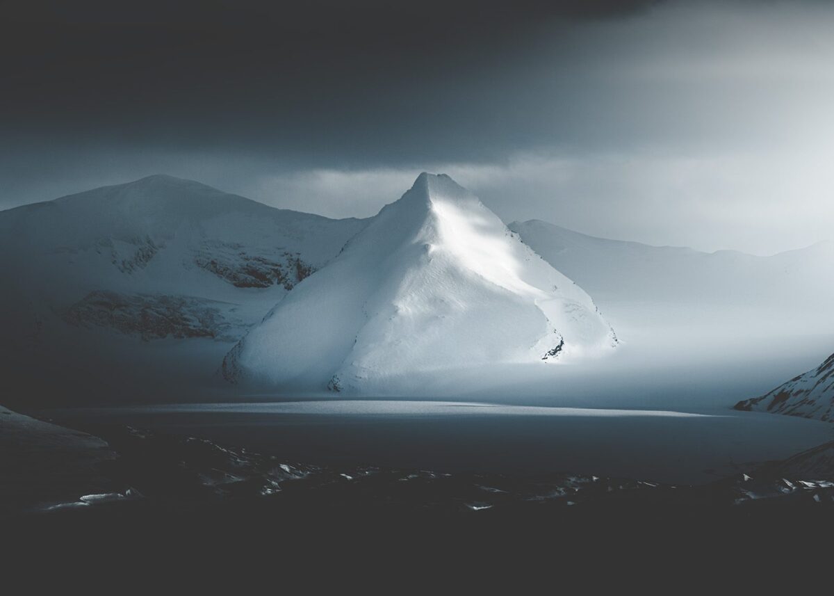 Landskap på Svalbard, fotokunst veggbilde / plakat av Lina Kayser