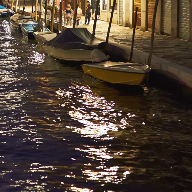 Solnedgang over kanalene i Venezia, fotokunst veggbilde / plakat av Peder Aaserud Eikeland