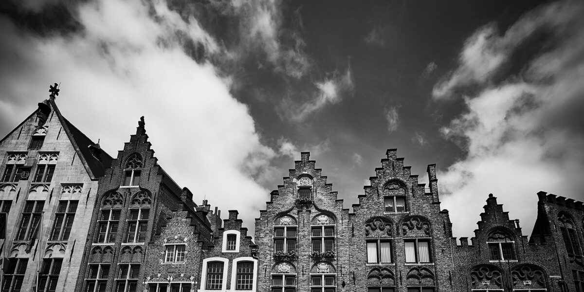 Klassiske hus i Brugge, fotokunst veggbilde / plakat av Peder Aaserud Eikeland