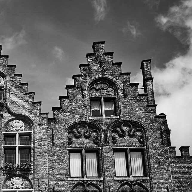 Klassiske hus i Brugge, fotokunst veggbilde / plakat av Peder Aaserud Eikeland