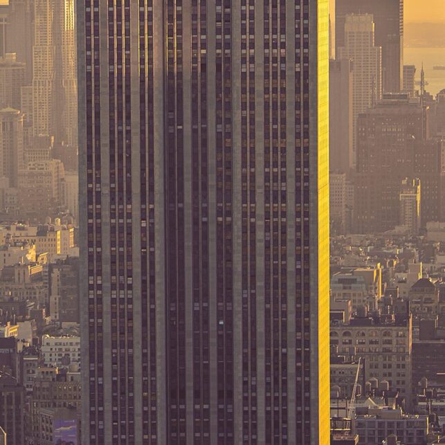 Empire State Building retro toner, fotokunst veggbilde / plakat av Peder Aaserud Eikeland