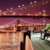 Brooklyn Bridge og Manhattan Bridge kveld, fotokunst veggbilde / plakat av Peder Aaserud Eikeland