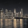 Manhattan skyline fra Brooklyn på kvelden SH, fotokunst veggbilde / plakat av Peder Aaserud Eikeland