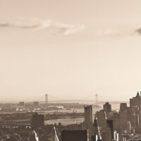 New York skyline retro style, fotokunst veggbilde / plakat av Peder Aaserud Eikeland