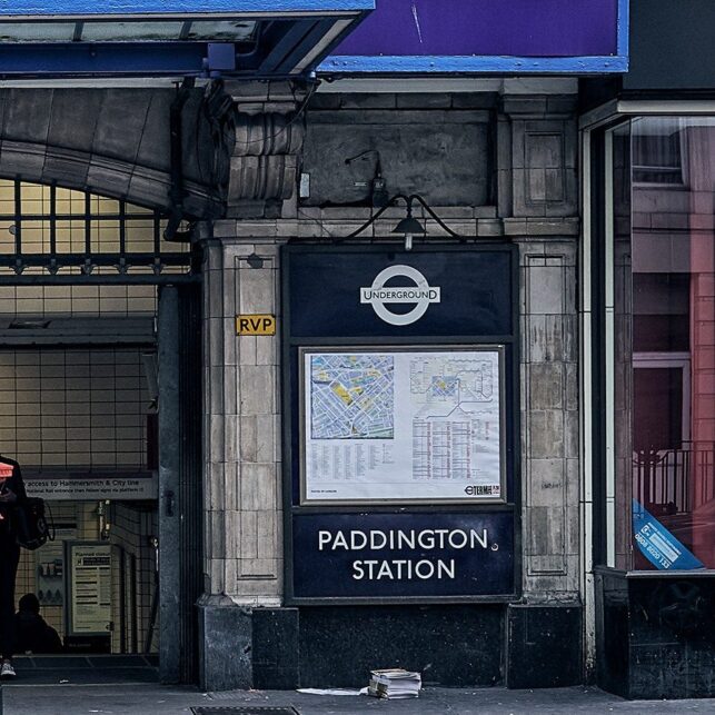 Paddington underground station, fotokunst veggbilde / plakat av Peder Aaserud Eikeland