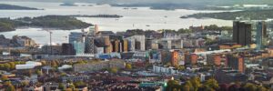 Oslo panorama fra Grefsenkollen, fotokunst veggbilde / plakat av Peder Aaserud Eikeland