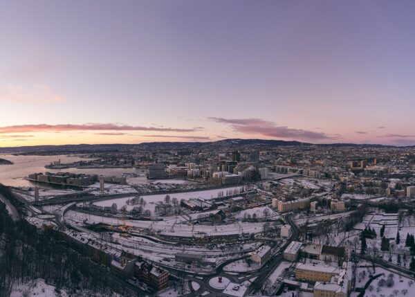 Gamlebyen panorama, fotokunst veggbilde / plakat av Peder Aaserud Eikeland