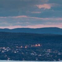 Panoramabilde av Oslo i kveldstimen, fotokunst veggbilde / plakat av Peder Aaserud Eikeland