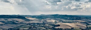 Toscana morgen panorama, fotokunst veggbilde / plakat av Peder Aaserud Eikeland