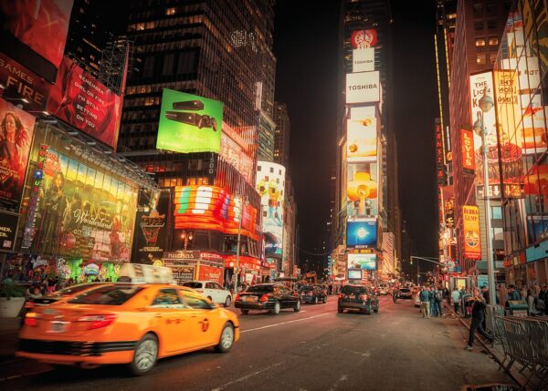 Times Square glow, fotokunst veggbilde / plakat av Peder Aaserud Eikeland
