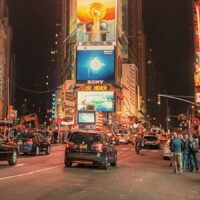 Times Square glow, fotokunst veggbilde / plakat av Peder Aaserud Eikeland