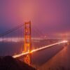 Golden Gate Glow, fotokunst veggbilde / plakat av Peder Aaserud Eikeland