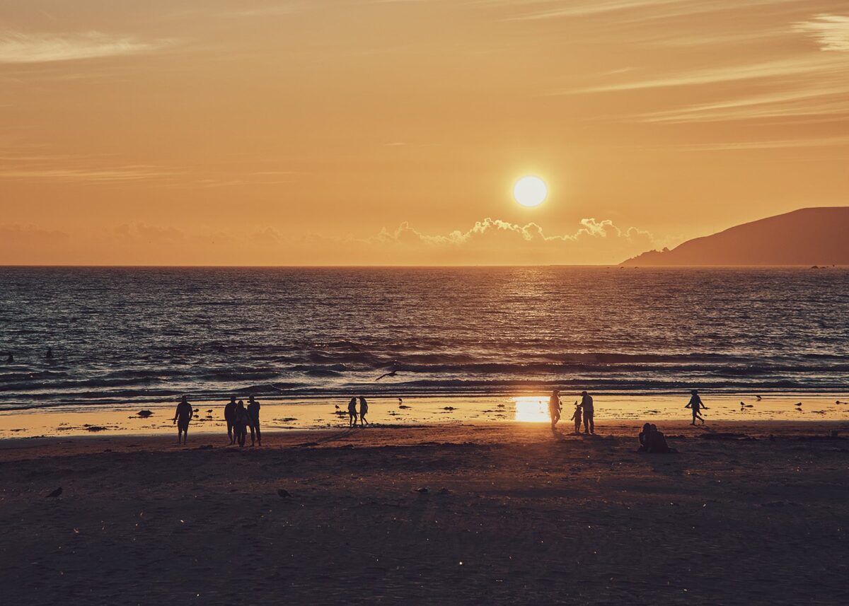 California beach sunset, fotokunst veggbilde / plakat av Peder Aaserud Eikeland