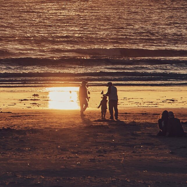 California beach sunset, fotokunst veggbilde / plakat av Peder Aaserud Eikeland