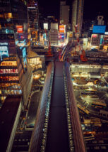 Shibuya skyline, fotokunst veggbilde / plakat av Peder Aaserud Eikeland
