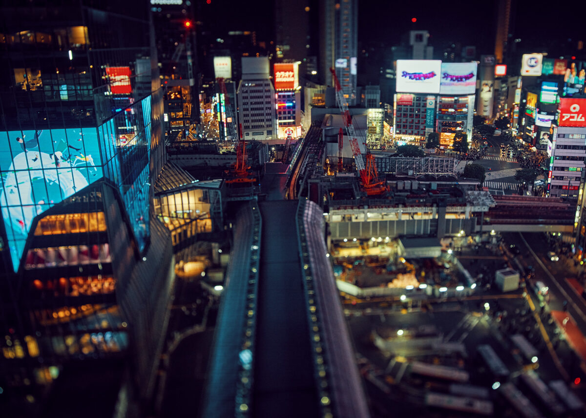 Shibuya - a miniature world, fotokunst veggbilde / plakat av Peder Aaserud Eikeland