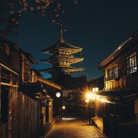 Japansk tempel i Kyoto, fotokunst veggbilde / plakat av Tor Arne Hotvedt
