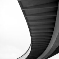 Sykkelbro i København i svart-hvitt, fotokunst veggbilde / plakat av Tor Arne Hotvedt