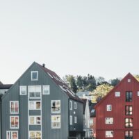 Bakklandet, Trondheims gamleby, fotokunst veggbilde / plakat av Tor Arne Hotvedt