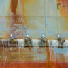 Måker på rustent skipsskrog, fotokunst veggbilde / plakat av Terje Kolaas