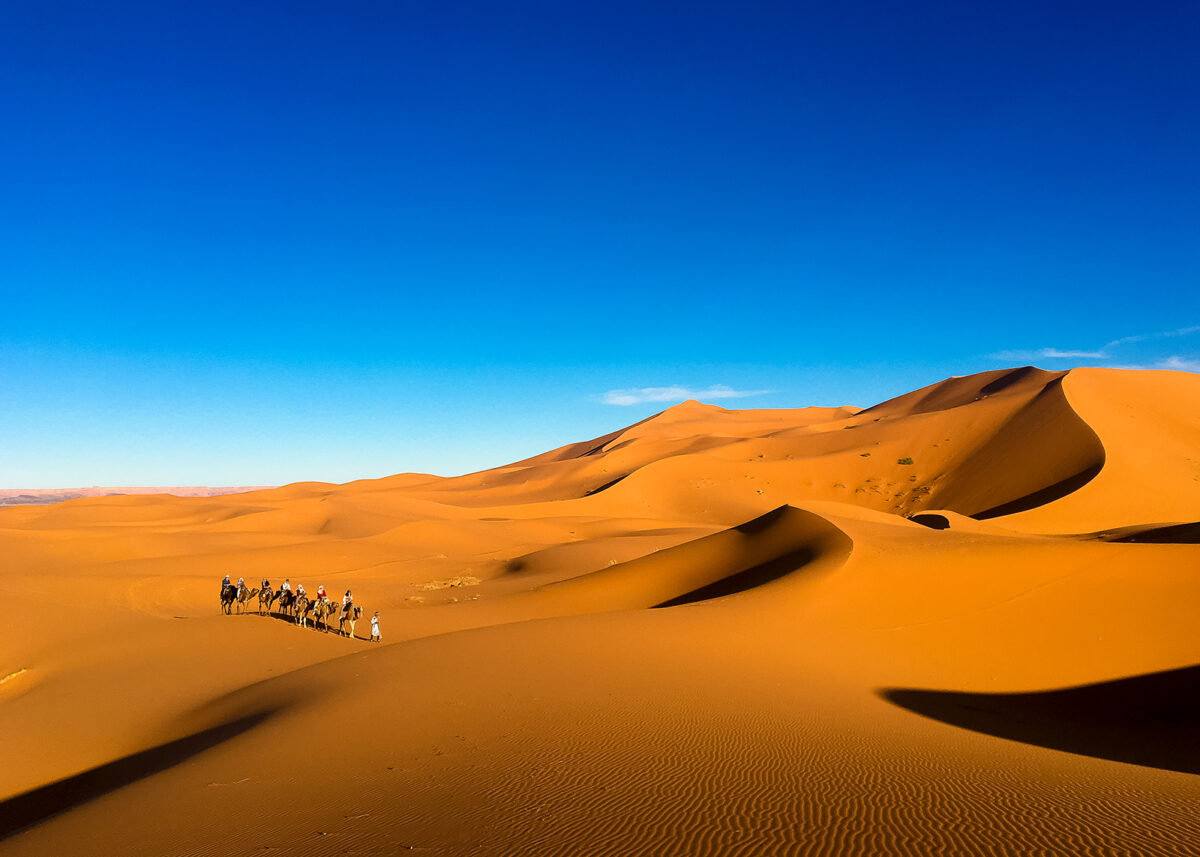 Karavane i Sahara, fotokunst veggbilde / plakat av Terje Kolaas
