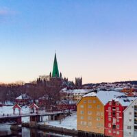 Morgenstund i Trondheim, fotokunst veggbilde / plakat av Terje Kolaas