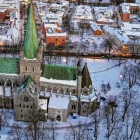 Vintermorgen i Trondheim II, fotokunst veggbilde / plakat av Terje Kolaas