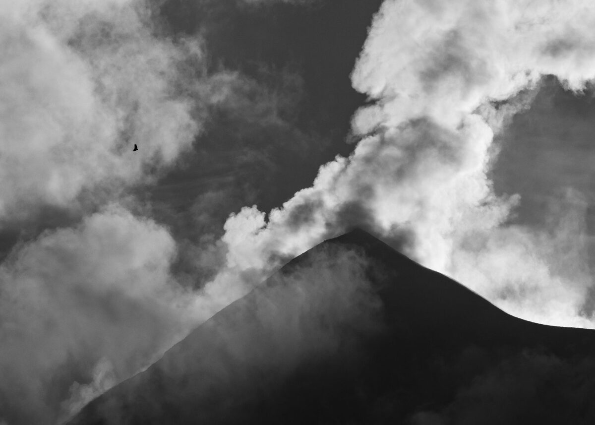 Kondoren og vulkanen, fotokunst veggbilde / plakat av Terje Kolaas