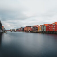 Trondheim, fotokunst veggbilde / plakat av Xabier Bilbao Berrojalbiz