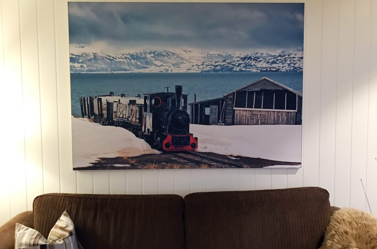 Verdens nordligste jernbane, fotokunst veggbilde / plakat av Peder Aaserud Eikeland
